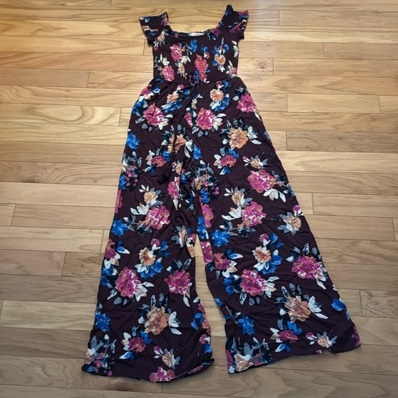 Band of Gypsies Pants - Band of Gypsies | Floral Jumpsuit | size S